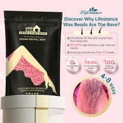 Included applicators for precise waxing around eyebrows and face.