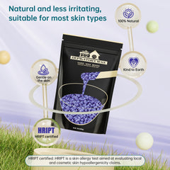 Lifestance wax beads being applied on skin for comfortable, low-temperature waxing