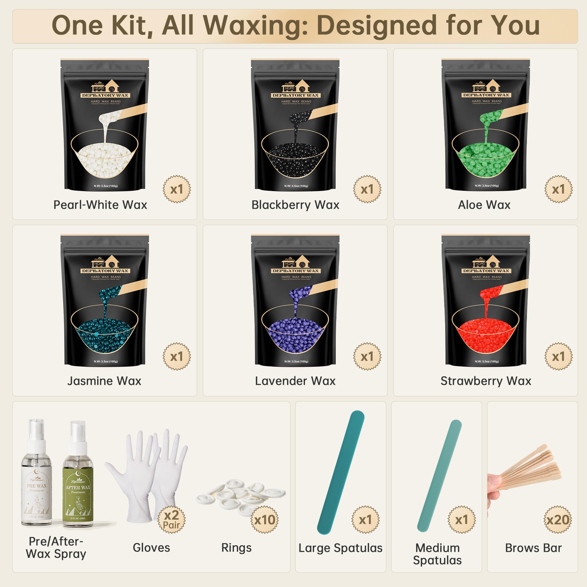 Lifestance wax sticks for clean, mess-free waxing sessions