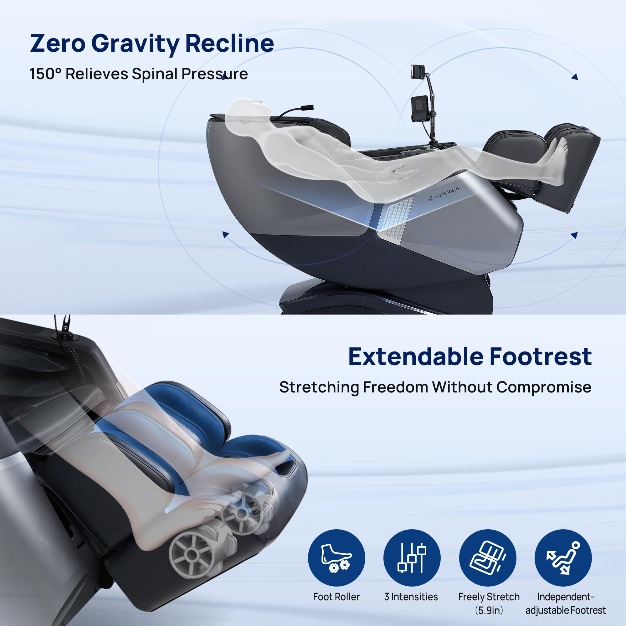 Lifevibe Bluetooth music and wireless charging enhance downtime