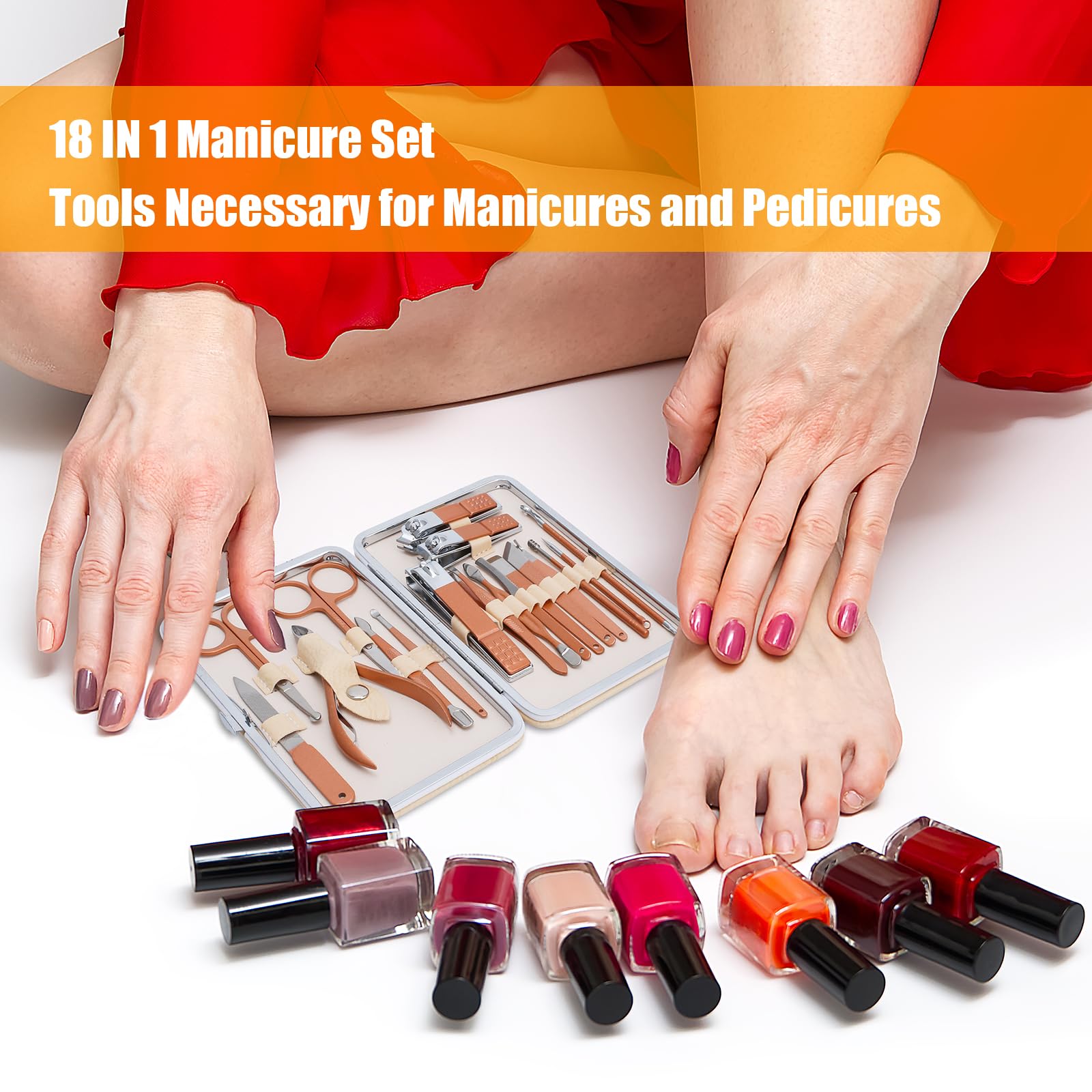 LifHap multi-purpose scissors and eyebrow tweezers for precise grooming.