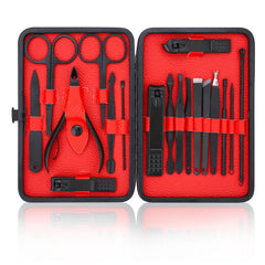 LifHap manicure set stainless steel tools for durable grooming at home