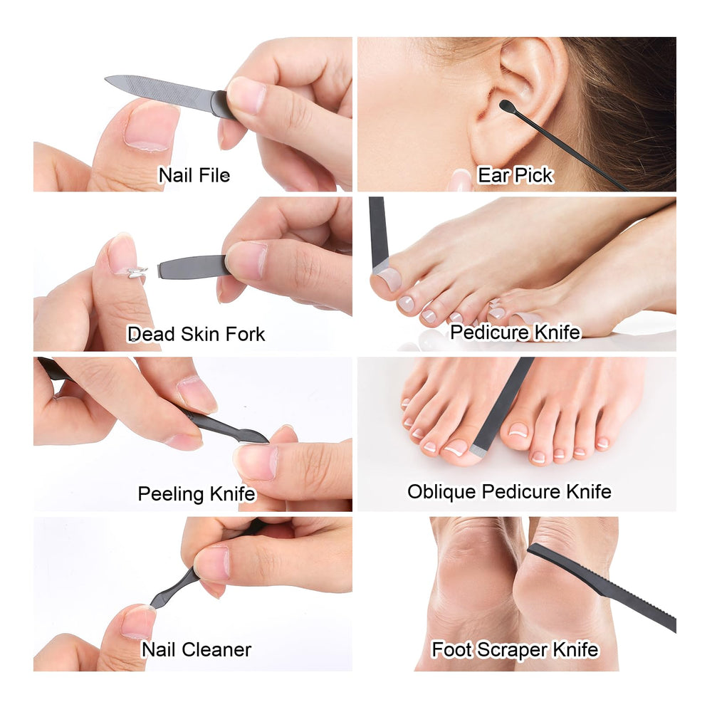 LifHap pedicure tools collection neatly arranged for easy access