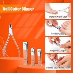 Close-up of LifHap stainless steel cuticle nipper for clean trimming.