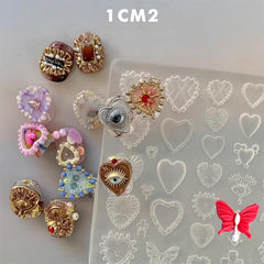 LIFOOST butterfly charm mold for nails, durable silicone with easy release