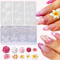 LIFOOST rose nail mold for vivid 3D nail art and resin decorations.