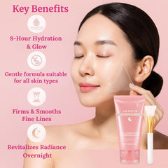 Liftouch Night Wrap Mask jar highlights premium texture for ongoing elasticity