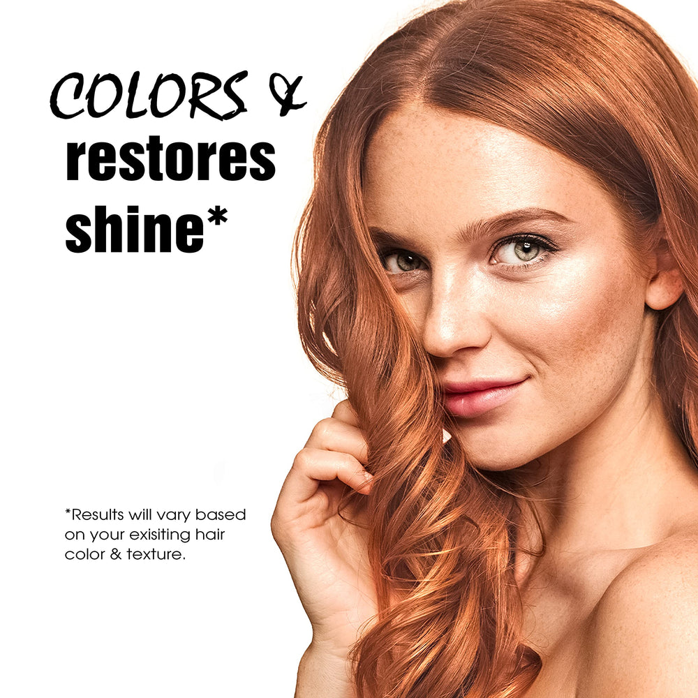 Light Mountain color after wash reveals conditioning shine and smoother texture.