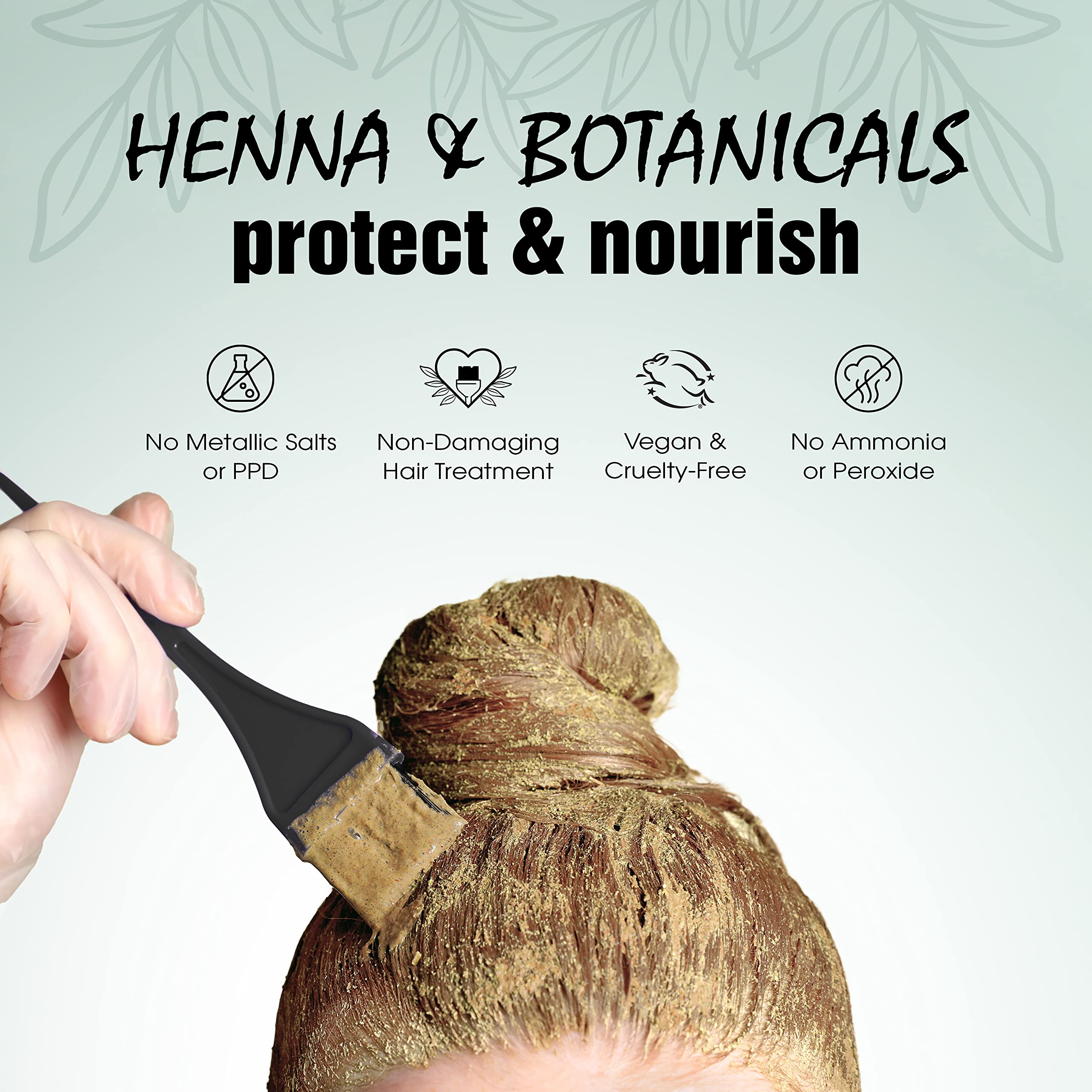 Light Mountain Henna color swatch showing shade reference and planning