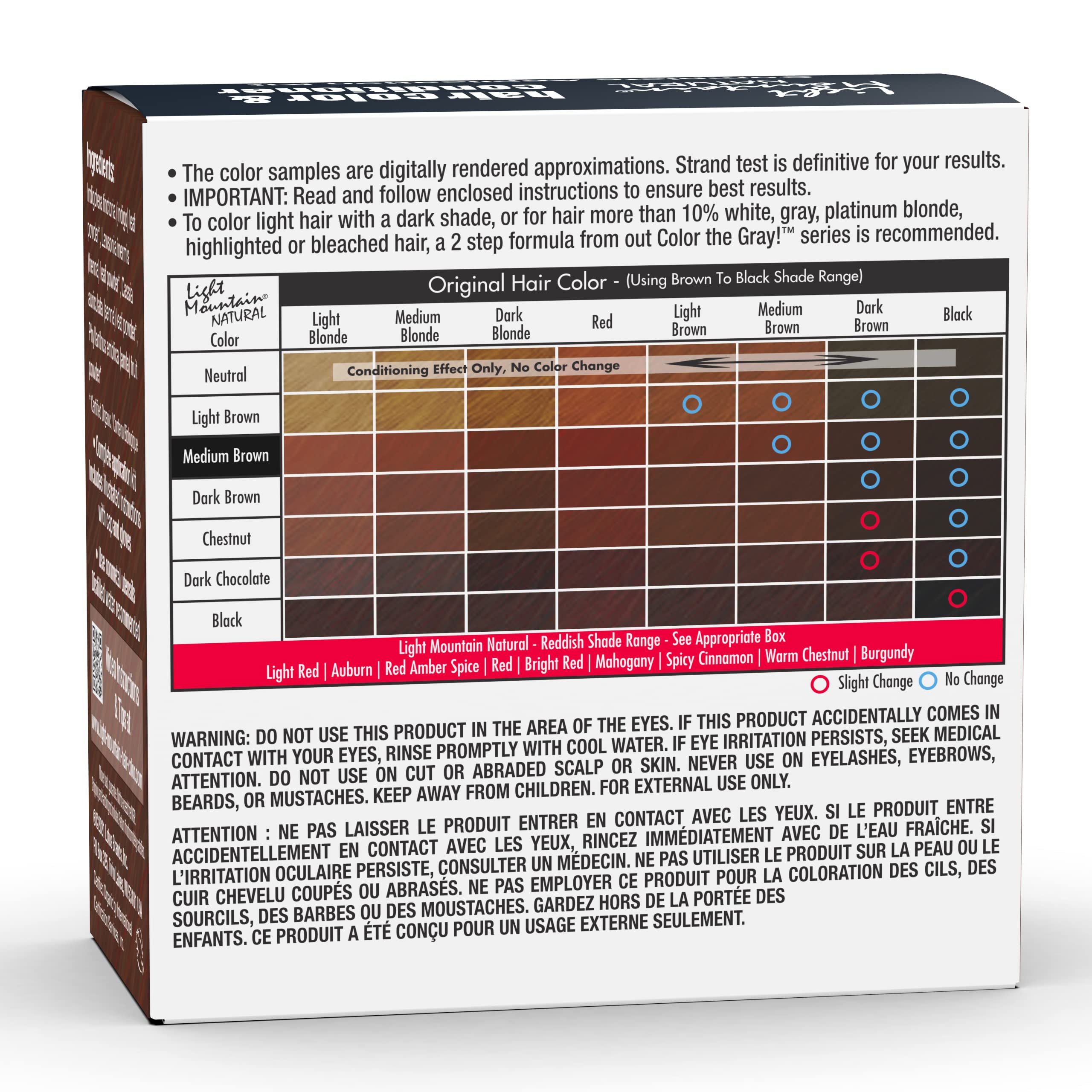 Light Mountain Henna color cap for easy, mess-free at-home mixing