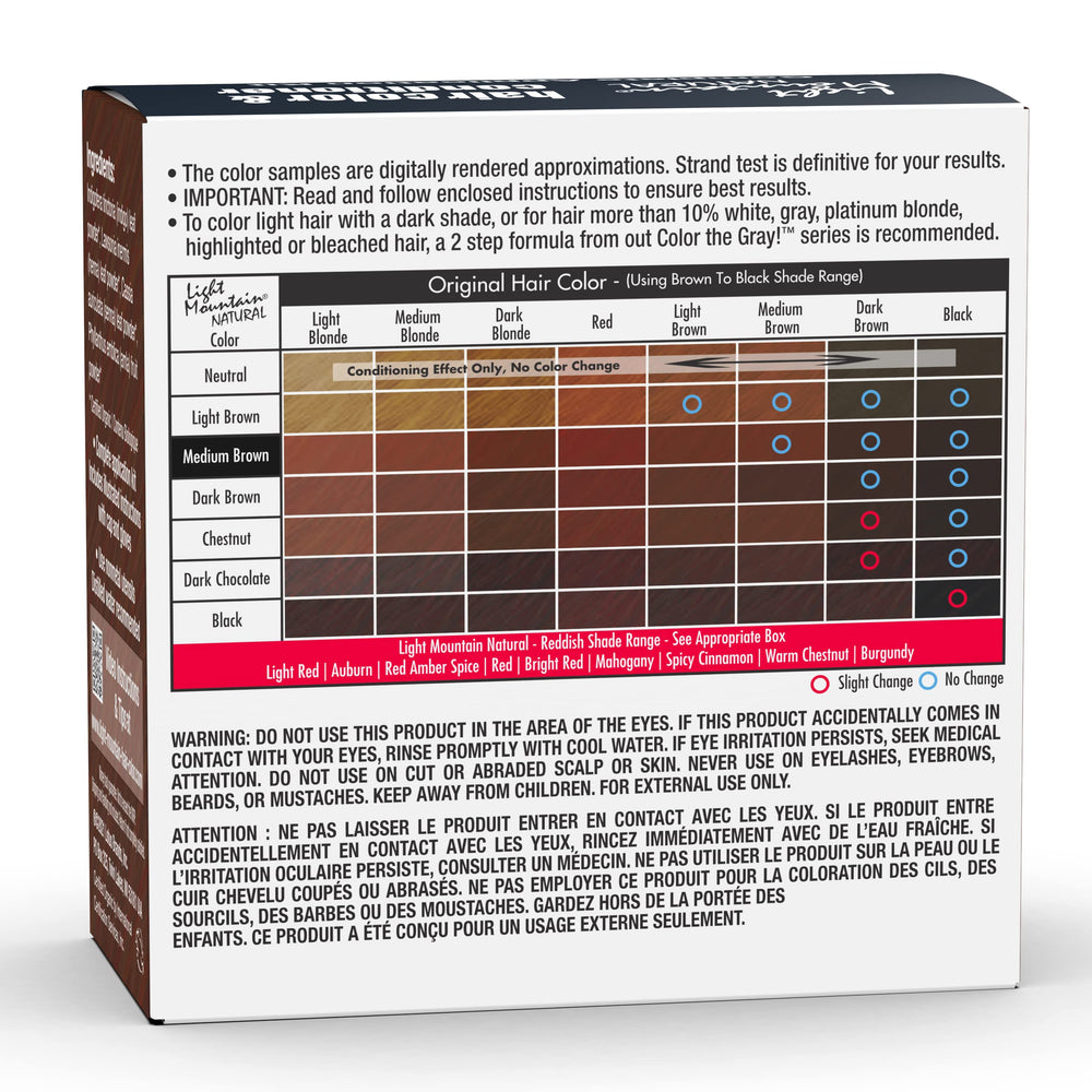 Light Mountain Henna color cap for easy, mess-free at-home mixing