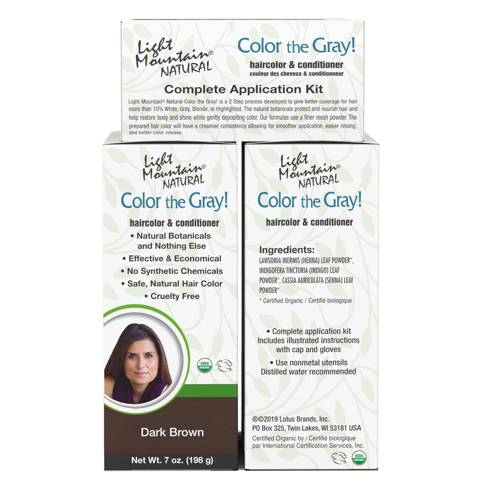 Packaging close-up showing two-step system and usage guidance