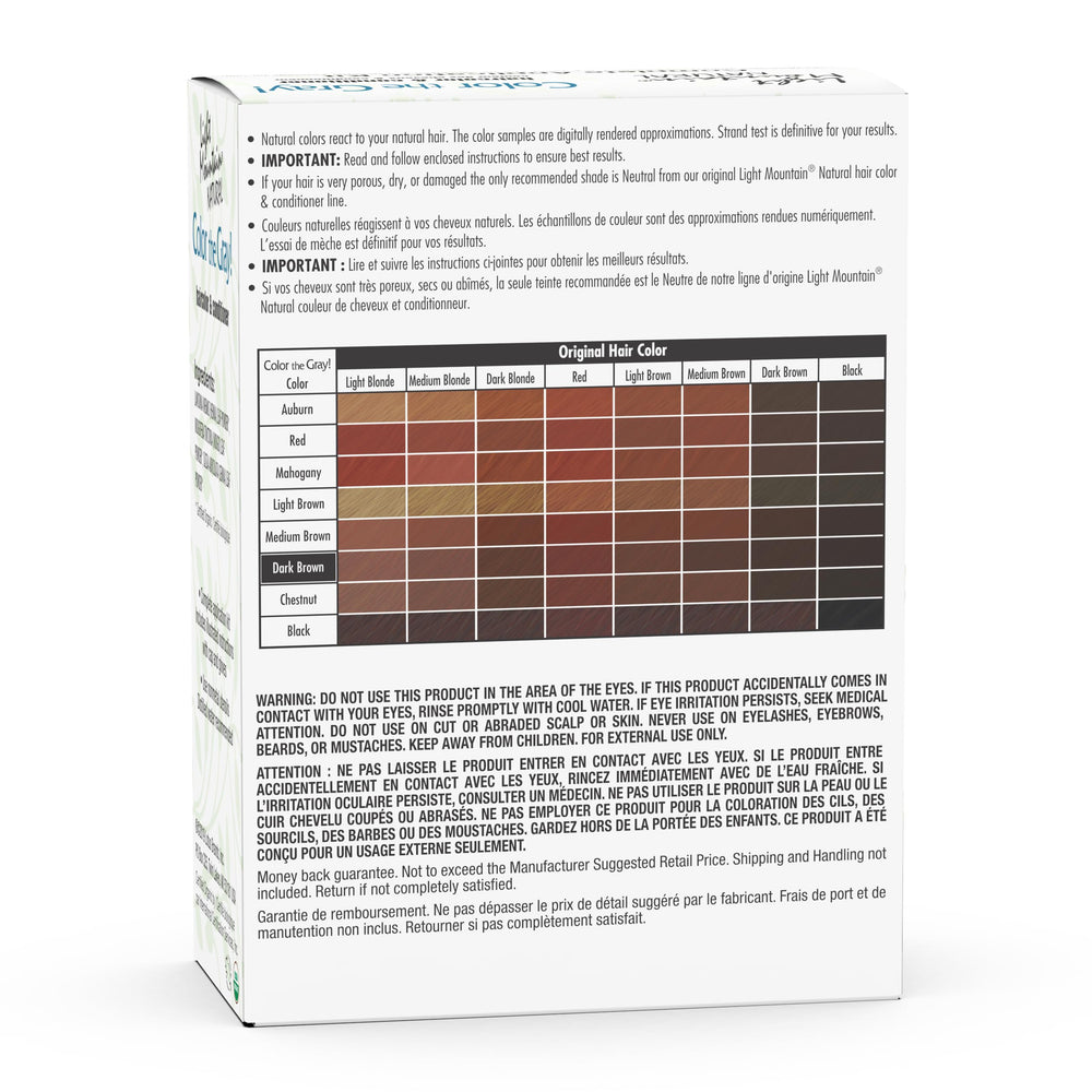 Rinse step reveals durable dark brown results with even tone