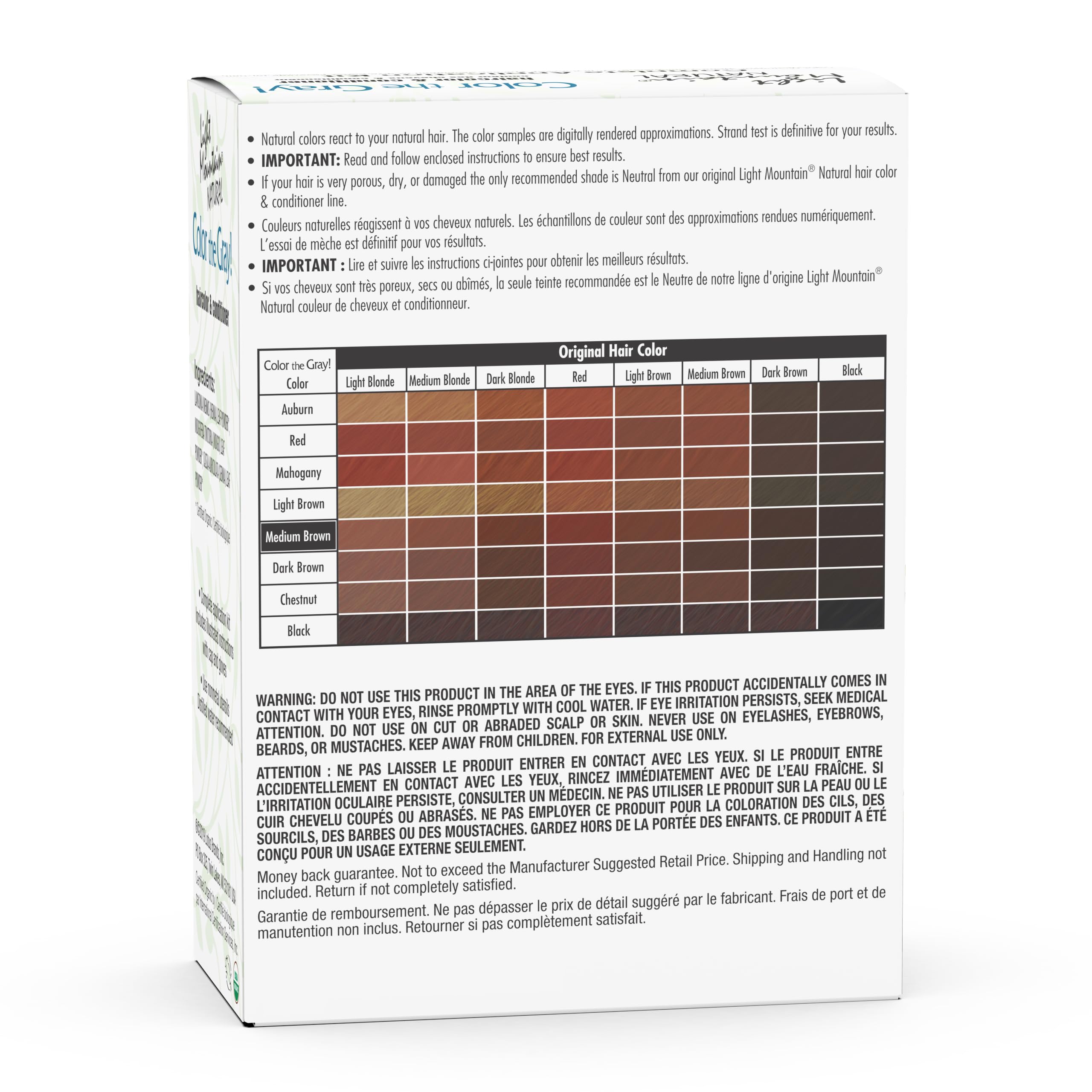 Light Mountain Step-2 color powder 4oz delivers even color release