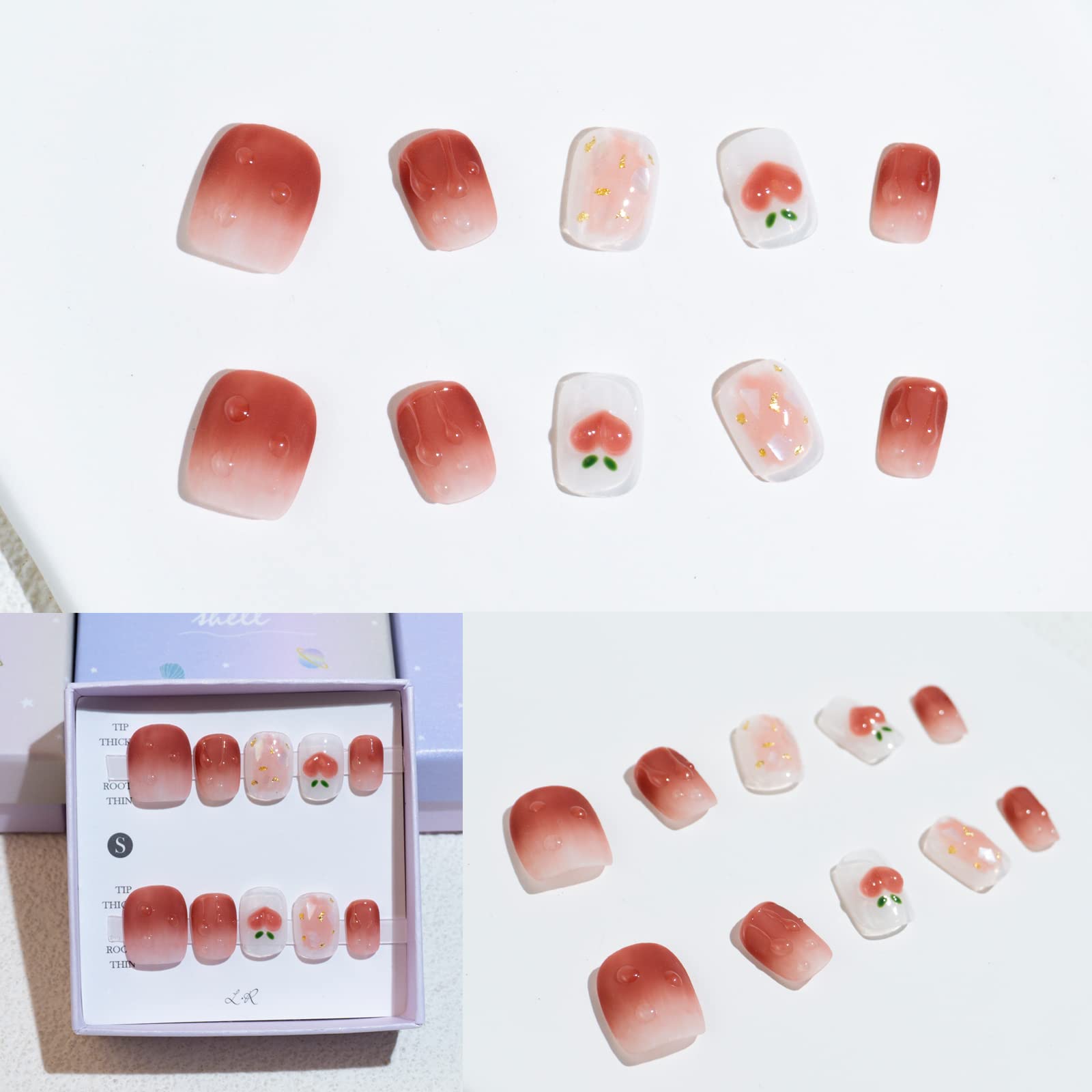 Light Rain 3D gel UV finish close-up highlights durable, salon-grade shine you can wear at home.