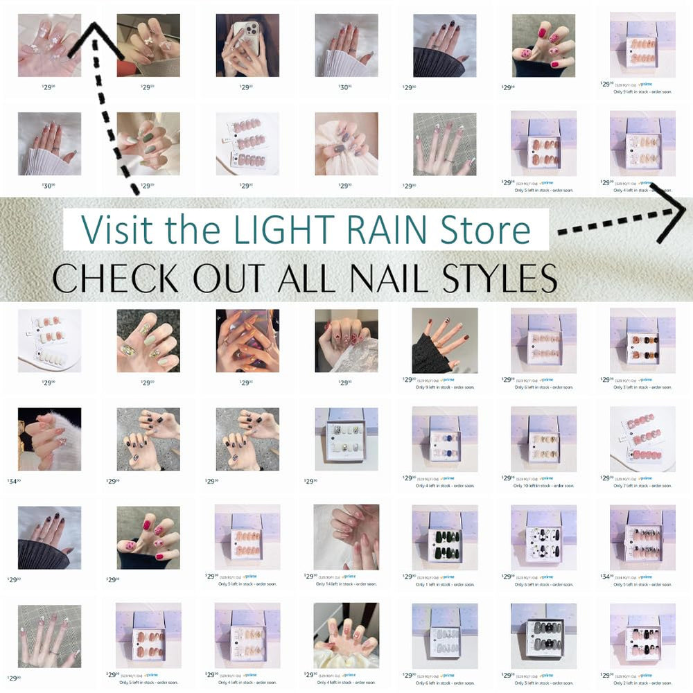 Durable thick seven-layer gel polish on Light Rain nails