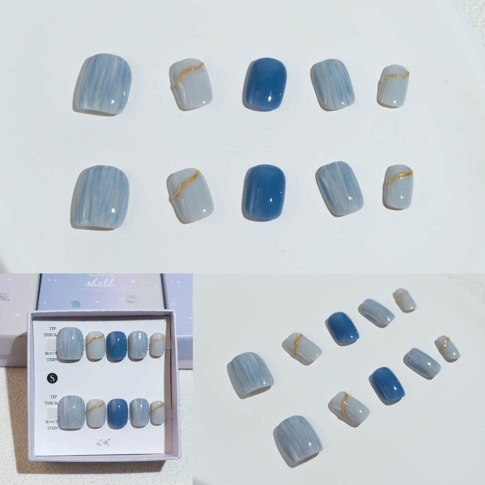 Light Rain quick application using adhesive tabs for a fast manicure