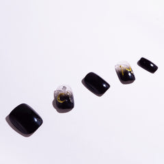 Close-up of Light Rain UV gel finish for a glossy salon look