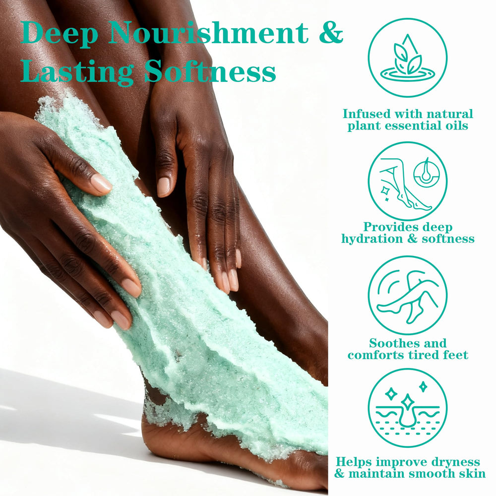 Liillya foot scrub with coconut oil for nourished skin