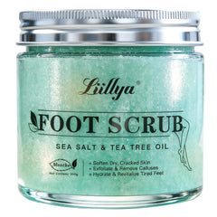 Liillya foot scrub sea salt exfoliation for smoother heels