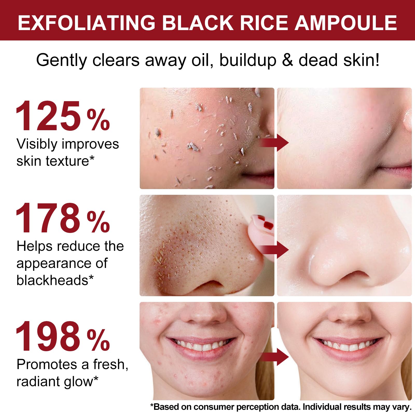 Sensitive skin testing label on liiutry Glow Rice Ampoule Duo packaging