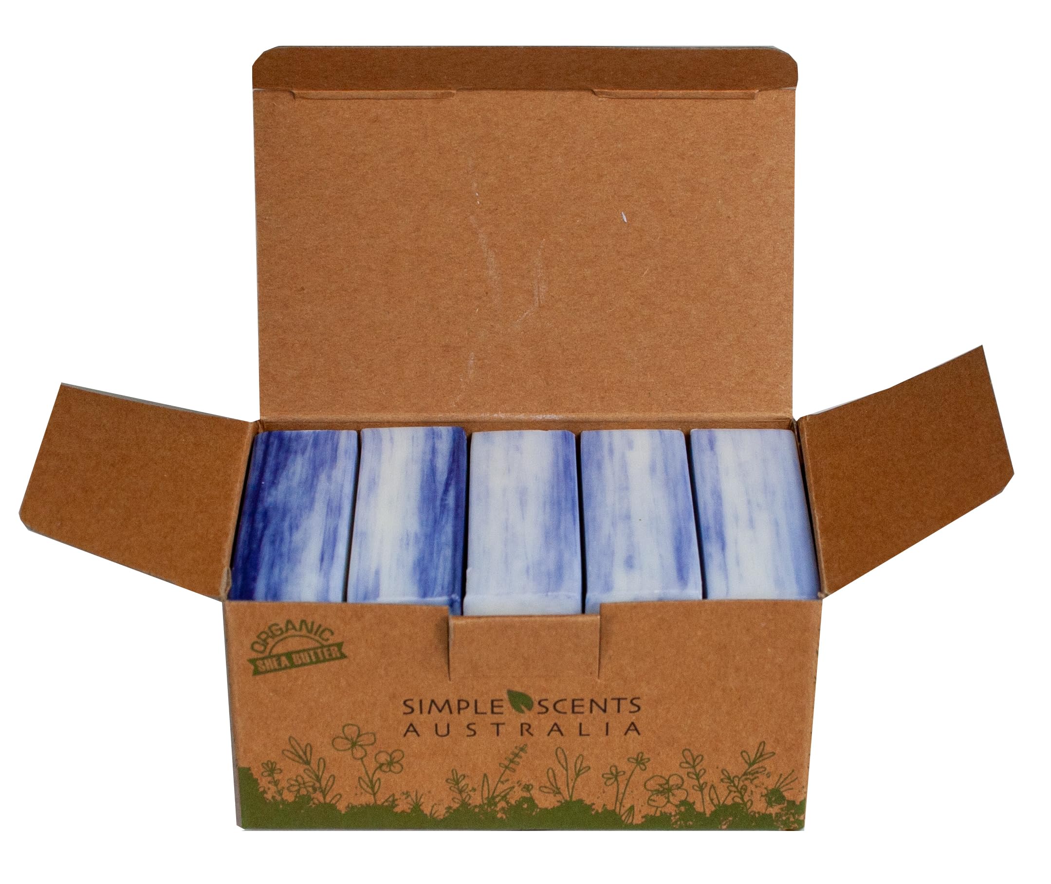 Lilac scented natural soap bar by Simple Scents Australia, close-up of creamy lather