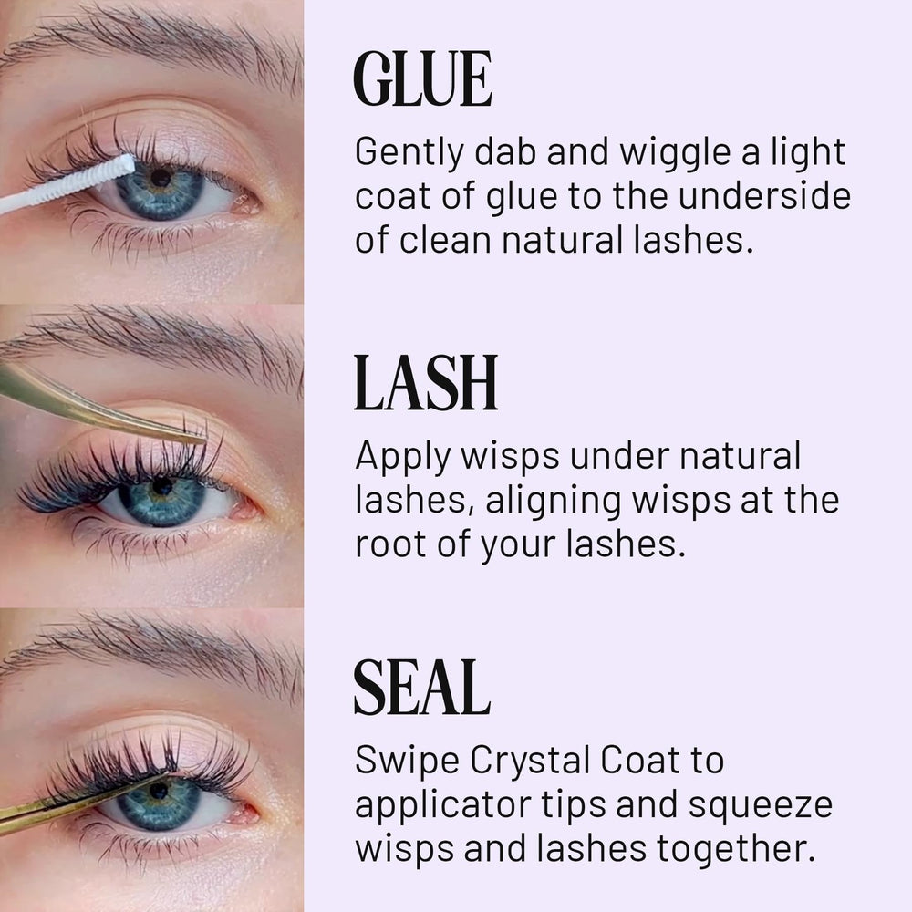 Lilac St Crystal Coat sealant close-up with glossy, waterproof lash protection