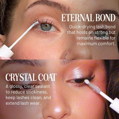 Lilac St Eternal Bond applicator ready for precise lash bonding and neat results