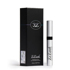 LiLash purified eyelash serum bottle close-up for easy nightly application.