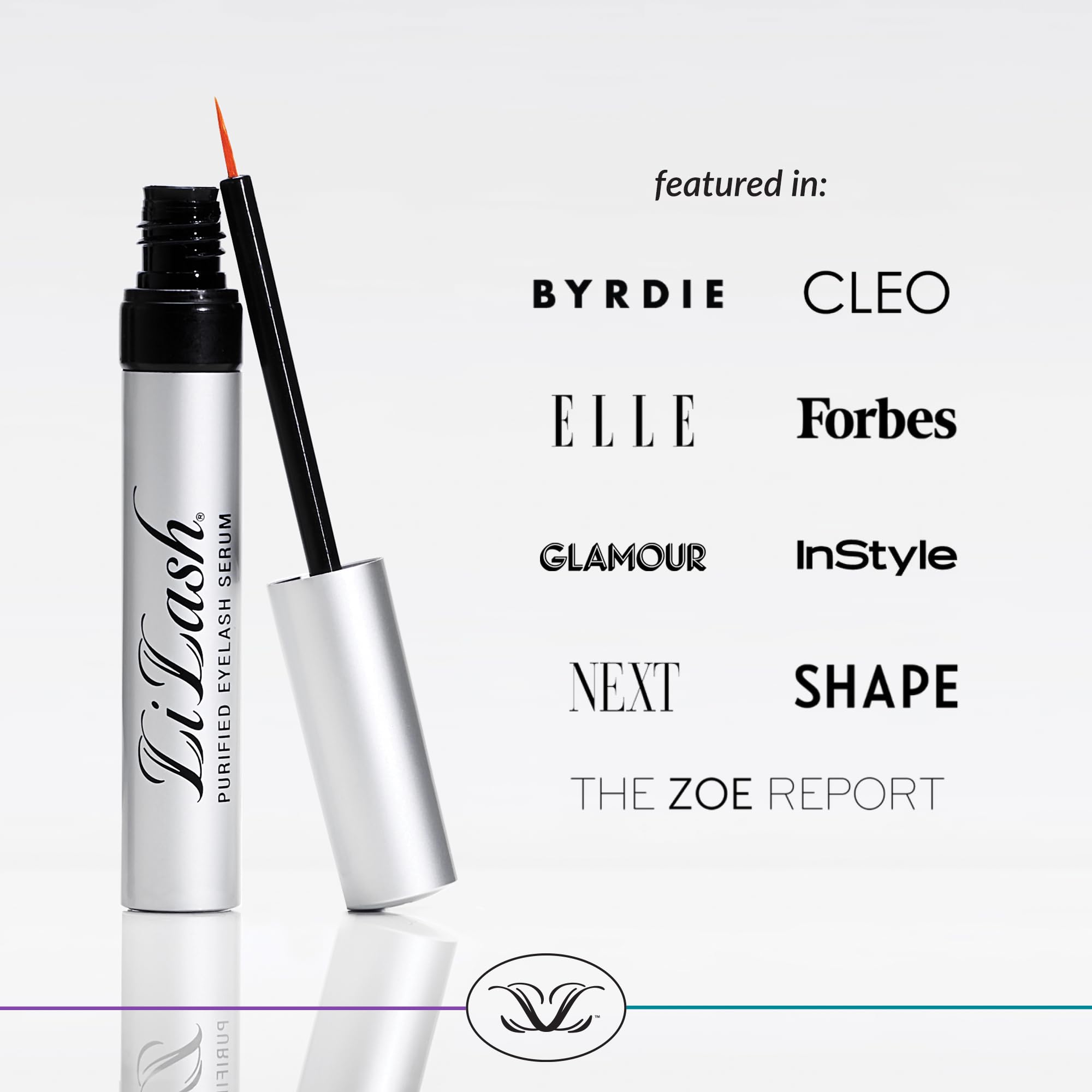 LiLash XL nightly application on upper eyelid for healthier lashes.