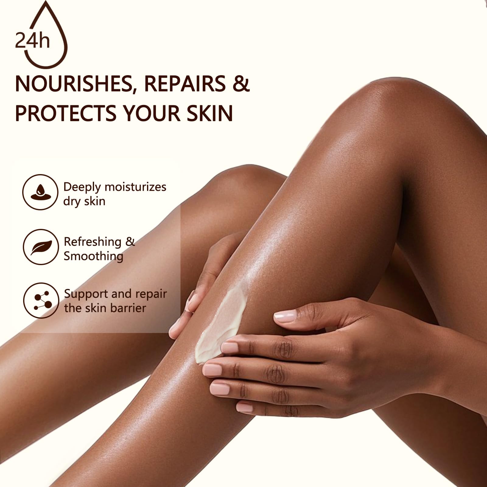 Honey swirl in Lilei Beauty balm emphasizes soothing properties.
