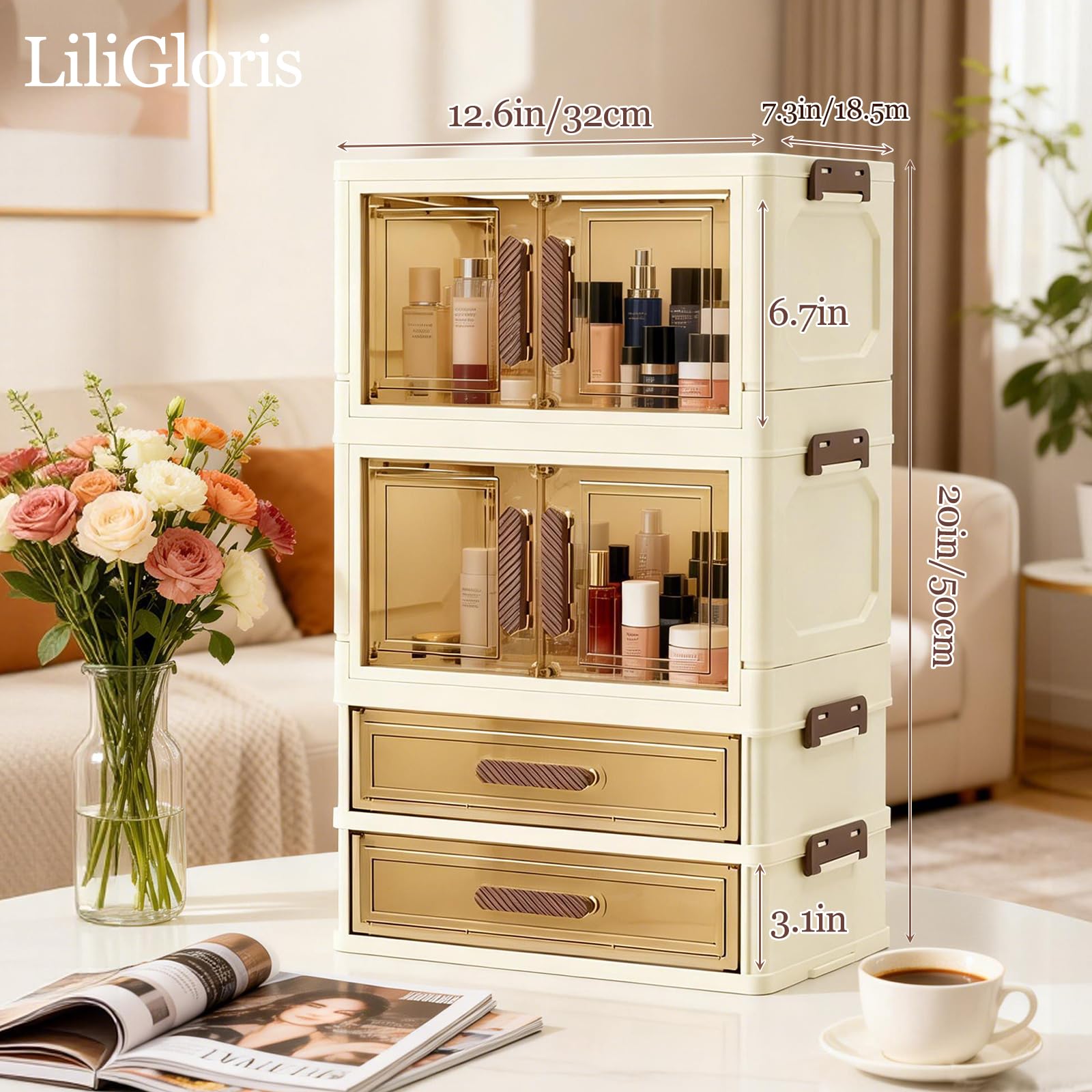LiliGloris easy setup saves counter space in small rooms.