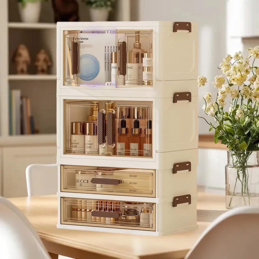LiliGloris transparent panels add a luxurious touch to your vanity.