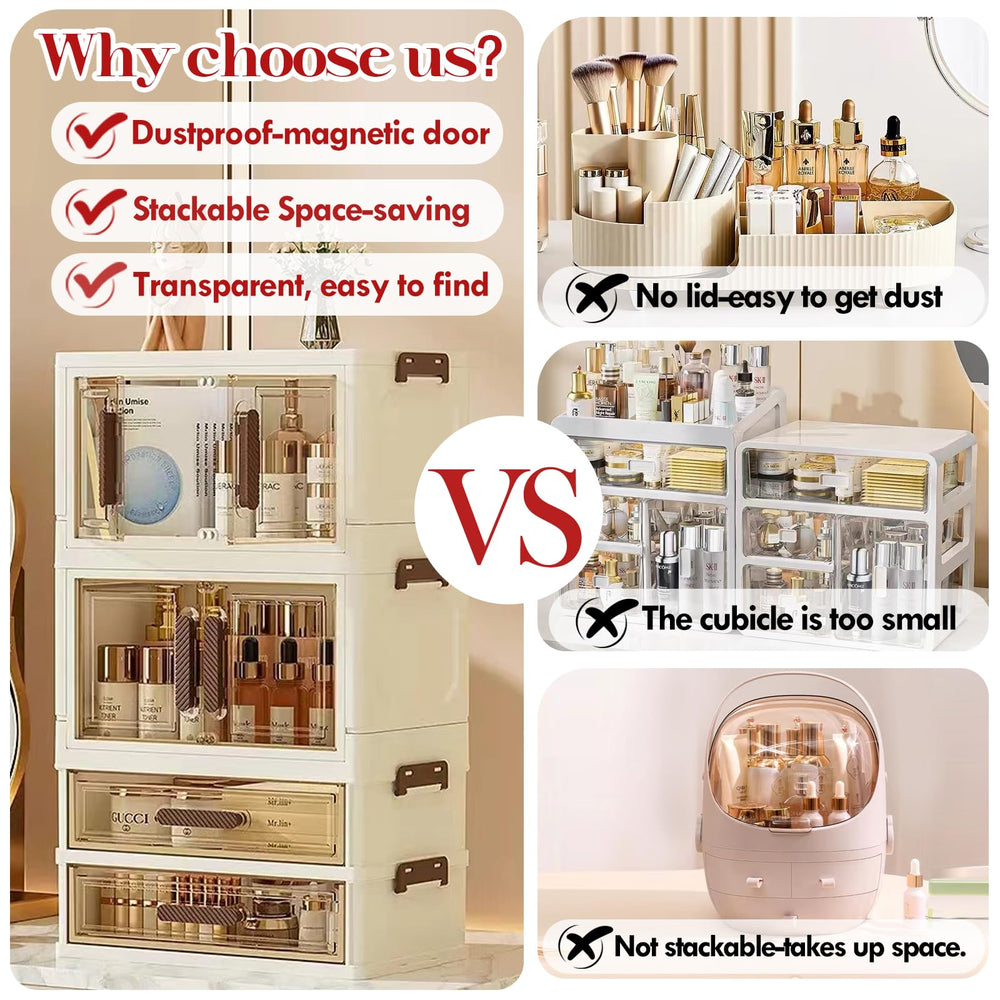 LiliGloris magnetic closure keeps items secure and dust-free.