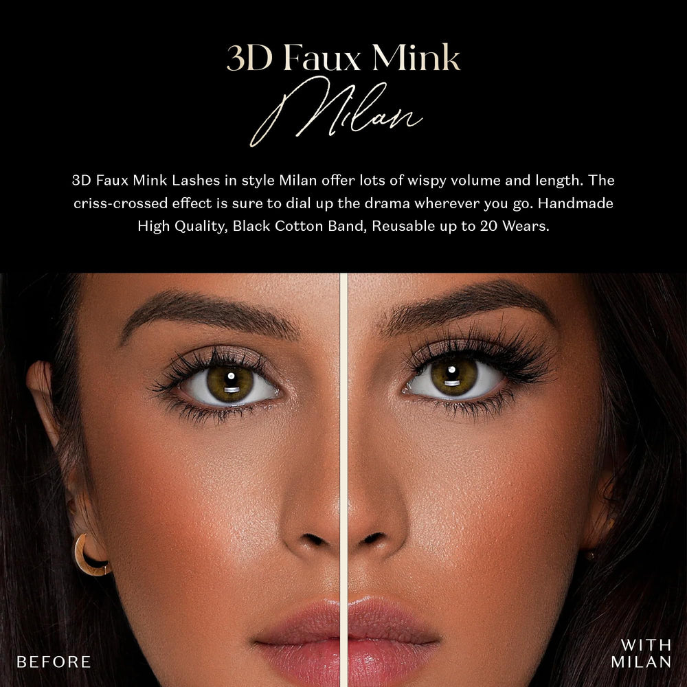 Lilly Lashes Milan closeup highlights soft wispy texture for natural blending
