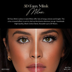 Lilly Lashes Milan closeup highlights soft wispy texture for natural blending