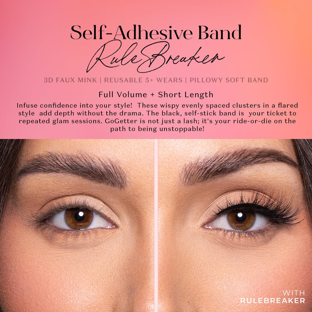 Lilly Lashes body heat activated lashes for quick, mess-free application.