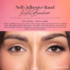 Lilly Lashes body heat activated lashes for quick, mess-free application.