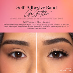 Lilly Lashes body heat activation band demonstrating easy attachment