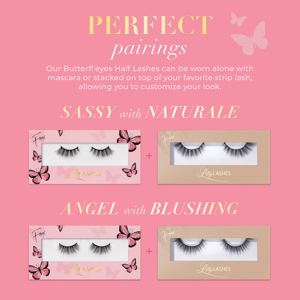 No trimming required for Butterfl-eyes half lashes, saving time