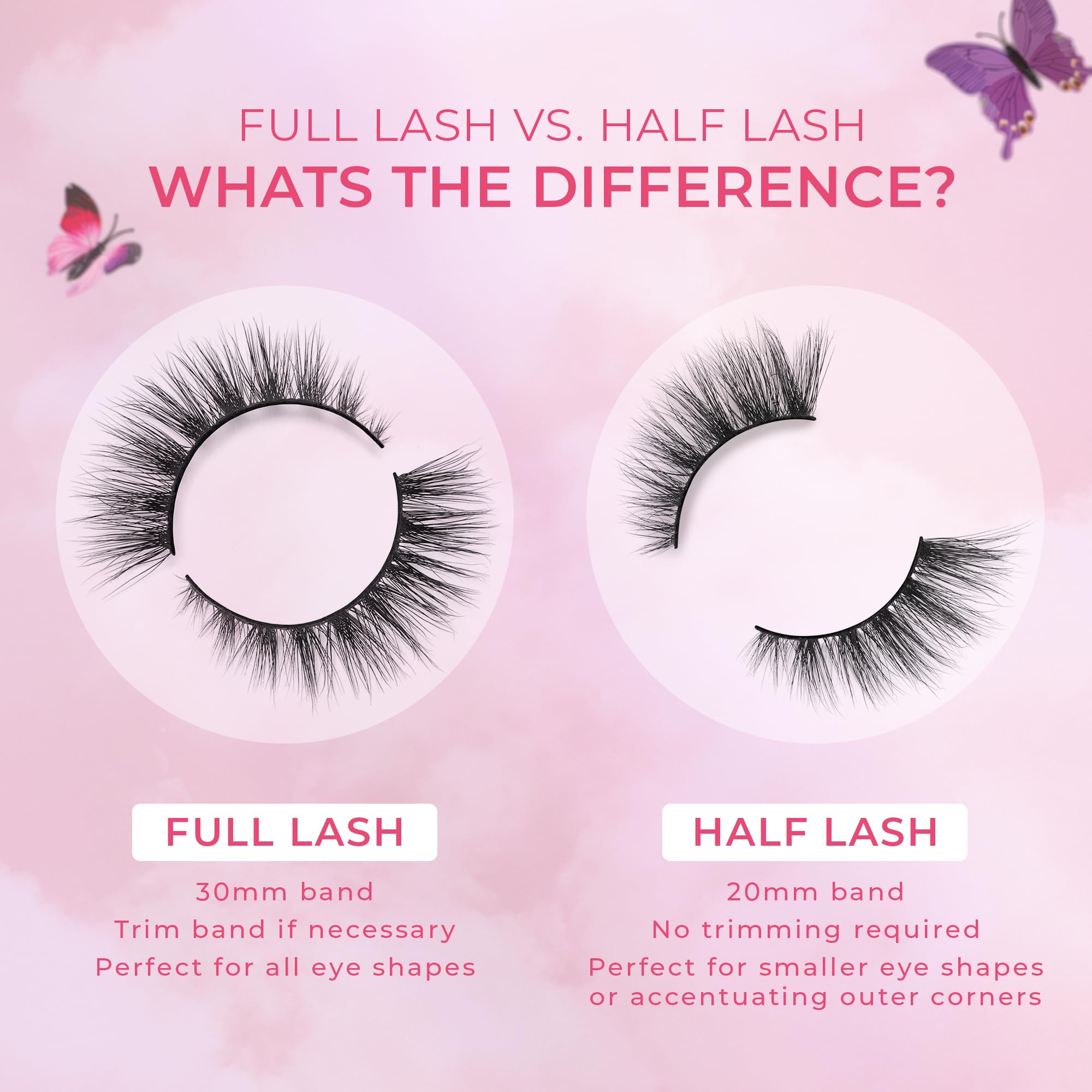 Natural-looking faux mink texture blends with your lashes for seamless fullness