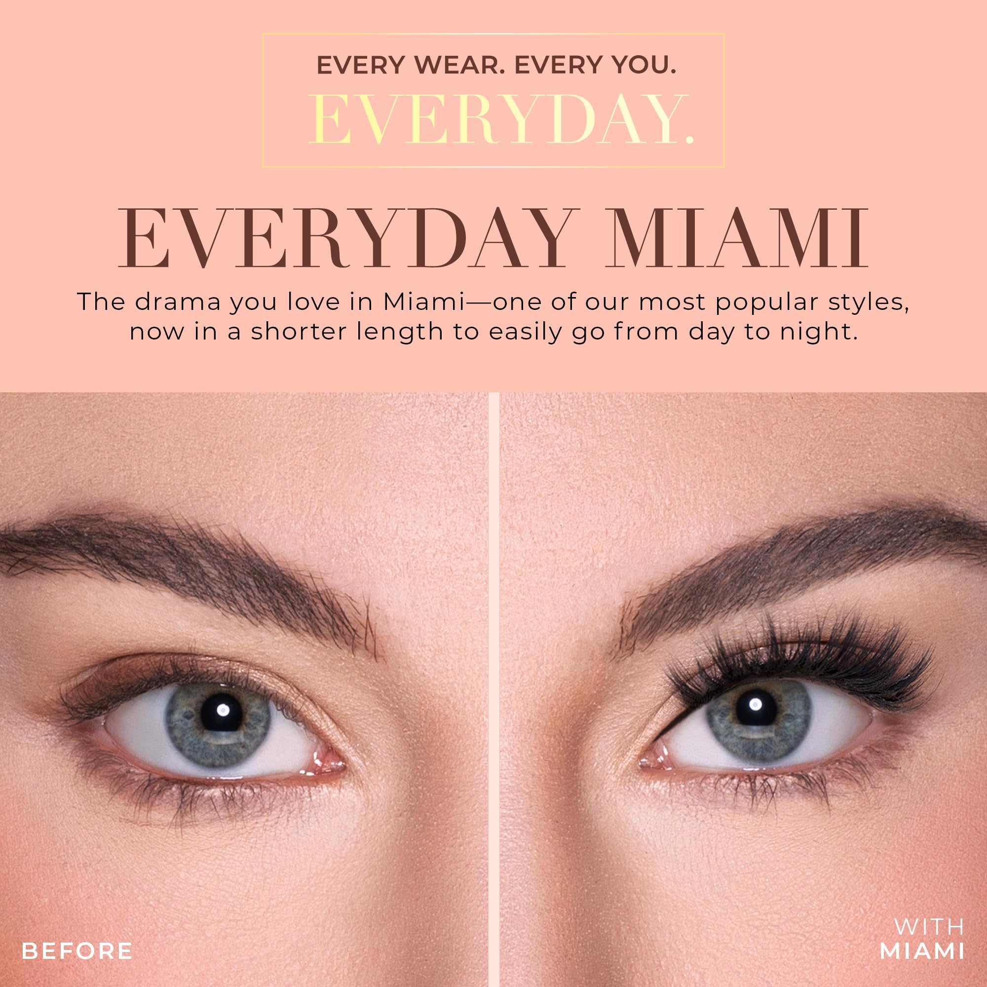 Lilly Lashes easy to apply individual lashes for precision.
