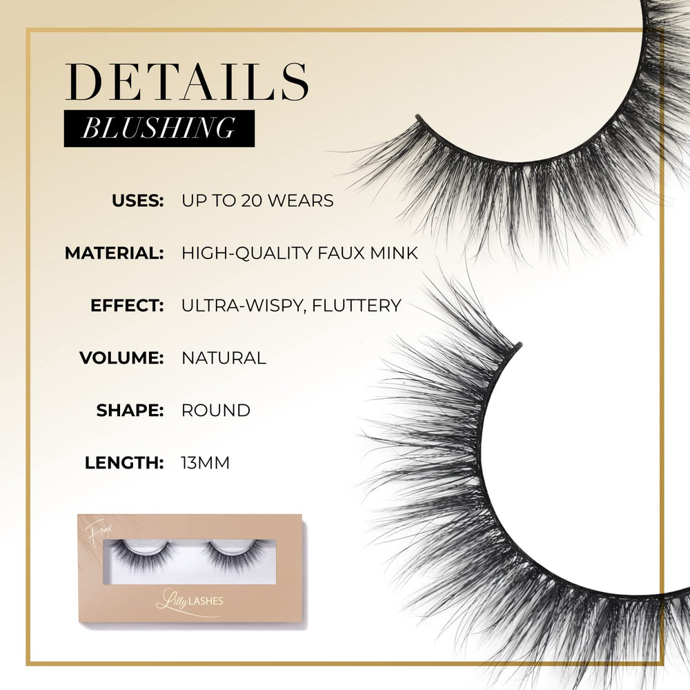 Application guide image for Lilly Lashes Everyday Blushing shows simple steps