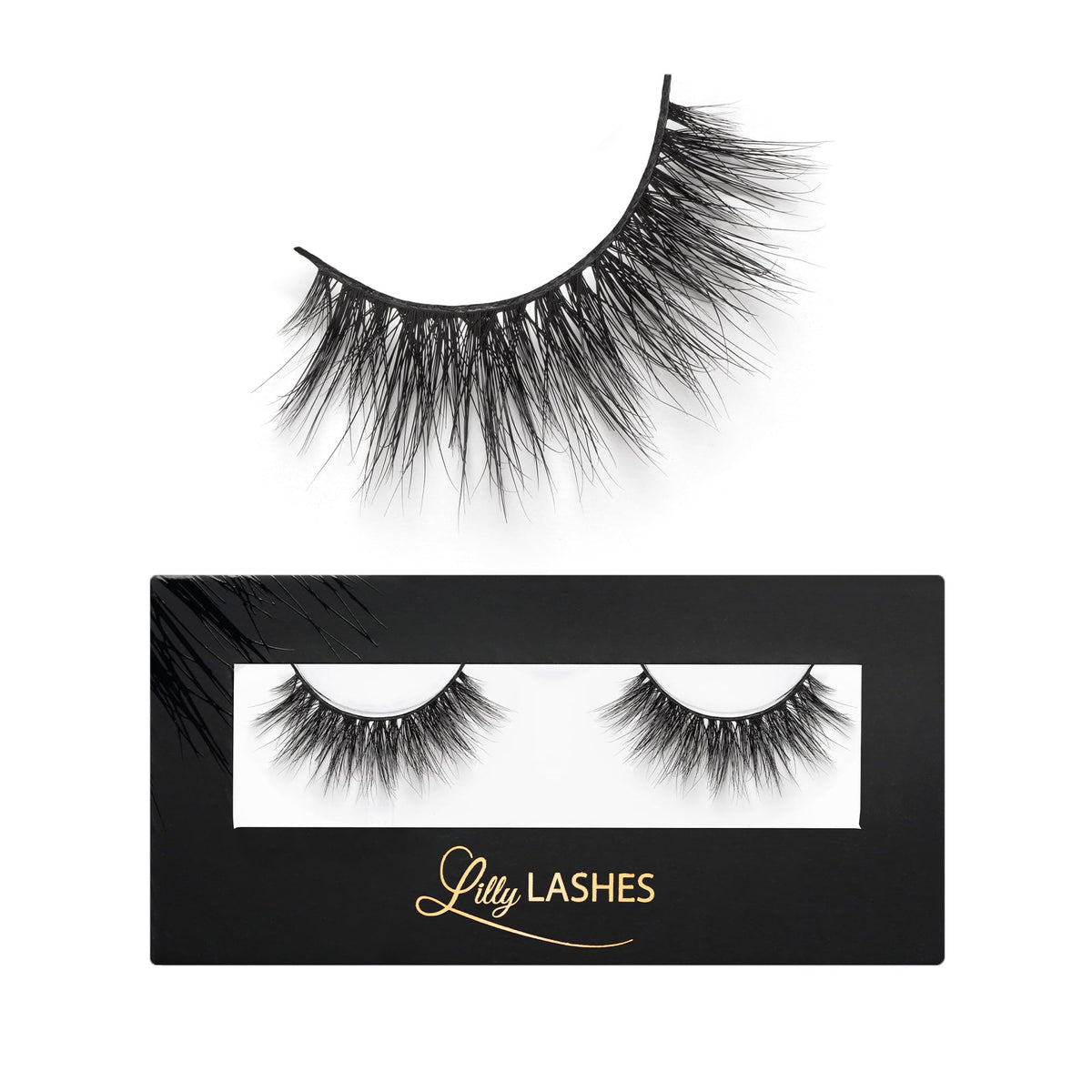 Lilly Lashes Miami 3D Mink close-up showing ultra-wispy length