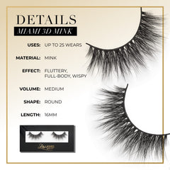 Lilly Lashes Miami 3D Mink storage case demonstrates reuse
