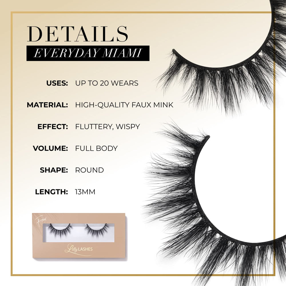 Lilly Lashes no lash glue included for versatile use.
