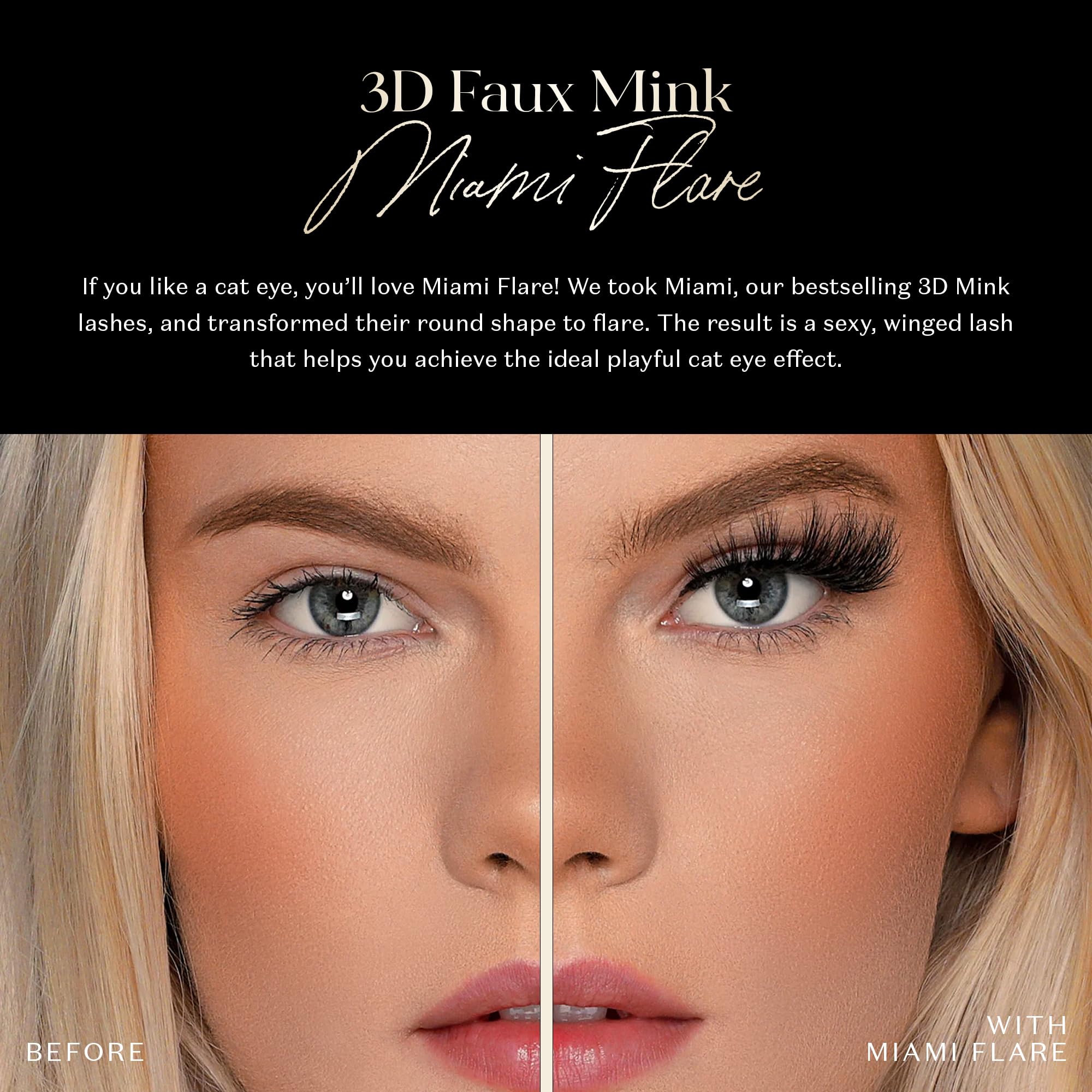 Lilly Lashes Photolash faux mink texture, vegan and waterproof design.