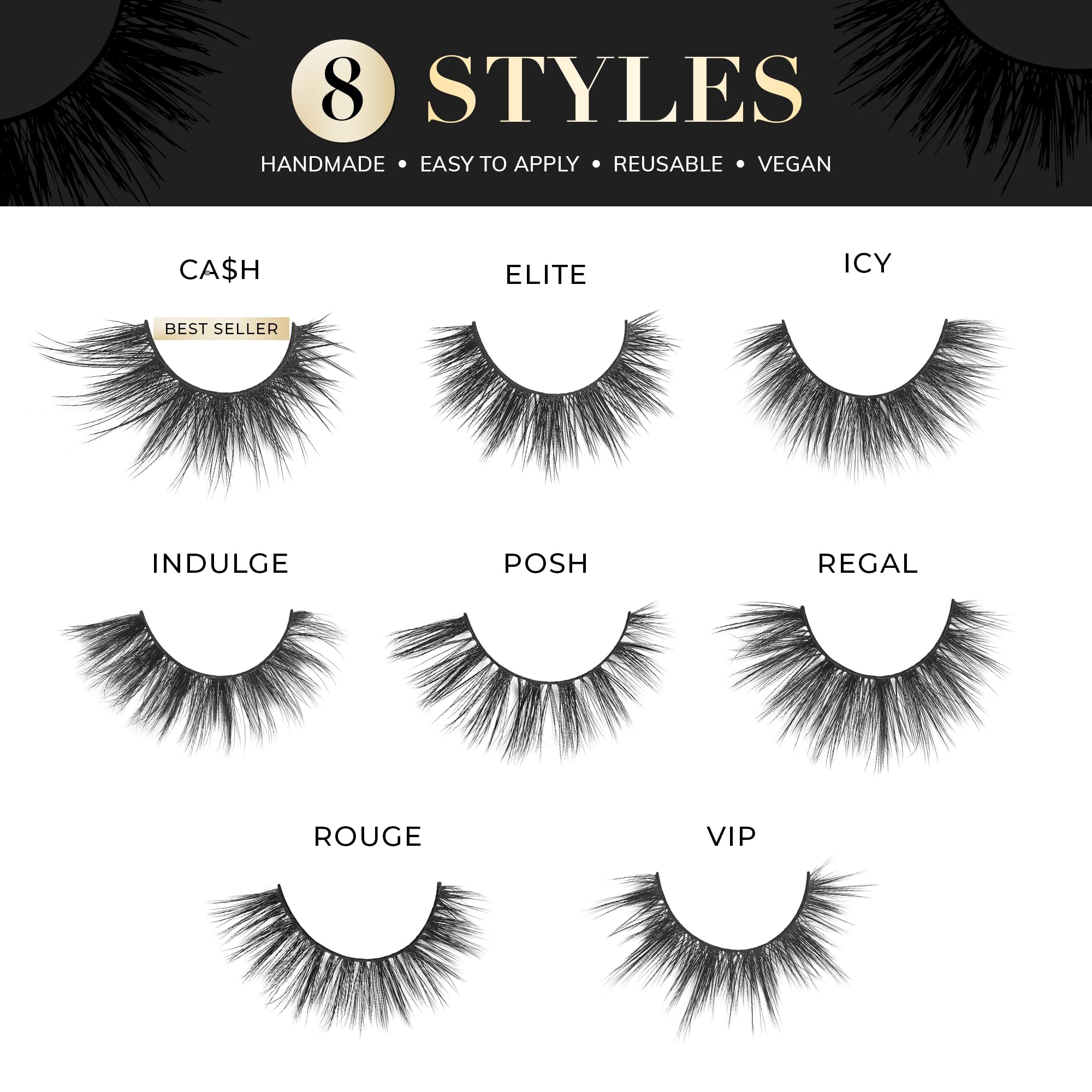 Lilly Lashes round lash shape complements all eye shapes for subtle drama