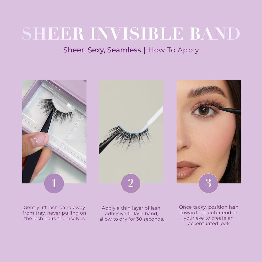 Lilly Lashes Soft Feathery Finish enhances eyes with natural movement