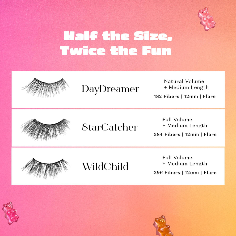Lilly Lashes StarCatcher comfortable lash design suited for sensitive eyes.